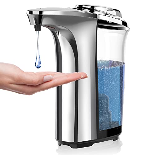 Automatic Soap Dispenser, Touchless Dish Soap Disp... (Silver | Resin, Silver)