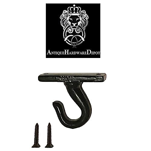 2.5”-Under Cabinet or Shelf Coffee Mug Holder – Cu... (Black | Cast Iron)