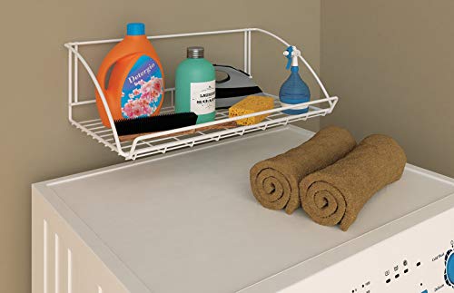 ClosetMaid 8278 18-Inch Wide Laundry Utility Hanger Shelf, White