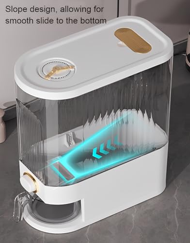 Gagee 22 Lbs Rice Dispenser, Clear