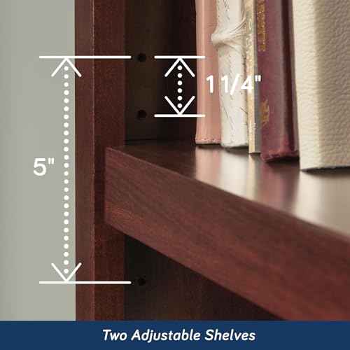 Sauder Miscellaneous Storage 3-Shelf Bookcase/ Book shelf, Select Cherry finish