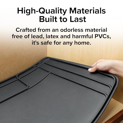 WeatherTech SinkMat – Waterproof Under Sink Liner Mat for Kitchen Bathroom – 34” x 22” Inches - Durable, Flexible Tray – Home undersink Organizer Must Haves, Tan
