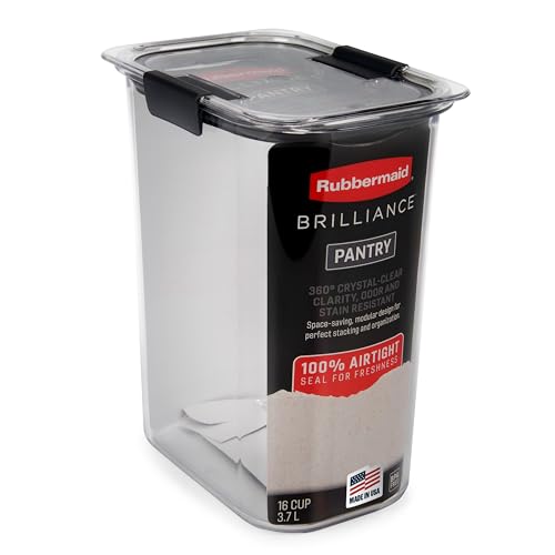 Brilliance 16-Cup Airtight Food Storage Container... (White | Plastic)