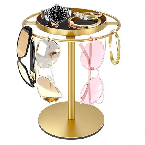 Metal Sunglasses Organizer, Glasses Holder Stand w...