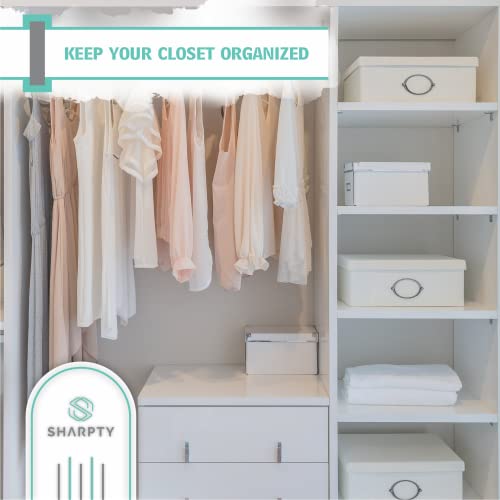 Pant & Skirt Hangers - Closet Hangers for Shorts, Shirts, Jeans, Dresses, Slacks, Coats, Clothes, Clothing, Garments & More - Durable, Space Saving & Non-Slip, Black - 10 Pack