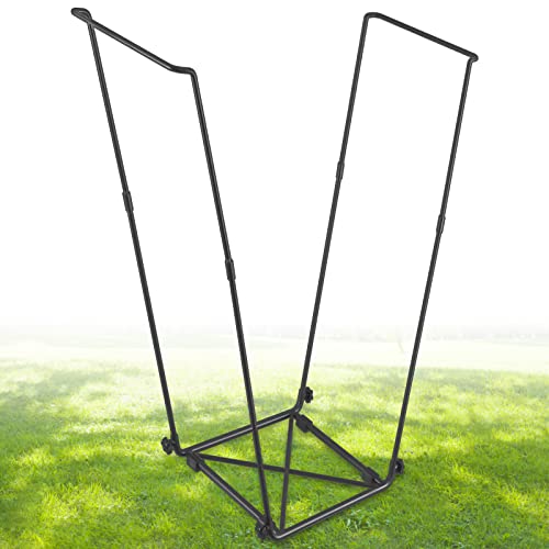 Trash Bag Holder, Outdoor Metal Leaf Bag Holder Stand, Garbage Bag Frame Holder for 30-45 Gallon Bags for Leaves, Camping, Yard Weeding, Lawn Party