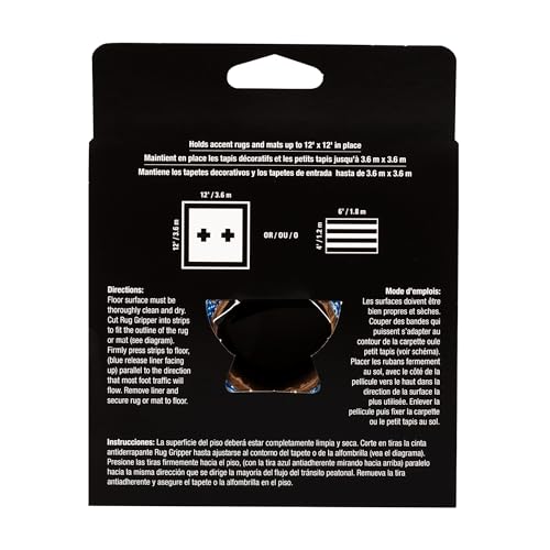 Roberts 50-588 Rug Gripper Indoor 3 Inch by 60 Foot Mat and Rug Carpet Tape for Removable Installations