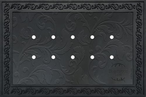 Briarwood Lane Outdoor Rubber Doormat Tray Floral Design