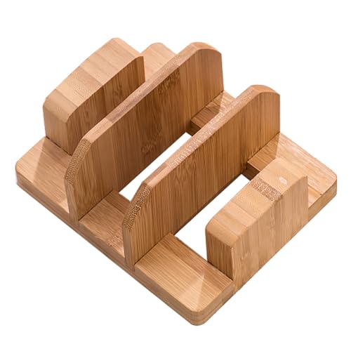 Bamboo Pot Lid Holder,Cutting Board Organizer,Baki... (GGJ-A | Bamboo)