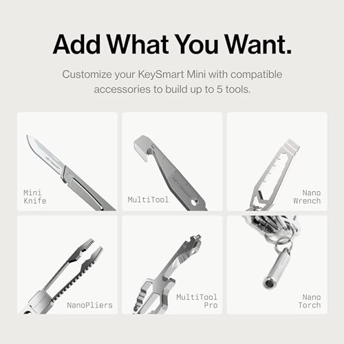 KeySmart Mini and Loop Key Organizers - Keychain Key Holder, Compact Key Chain, EDC Key Chains, Key Ring Keychains