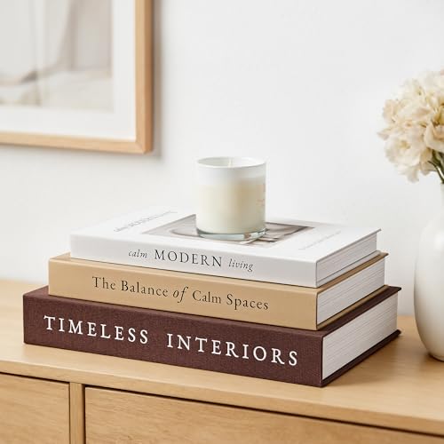 Decorative Books, Set of 3 Stackable Fake Book Sto... (3 Count | Paperboard)