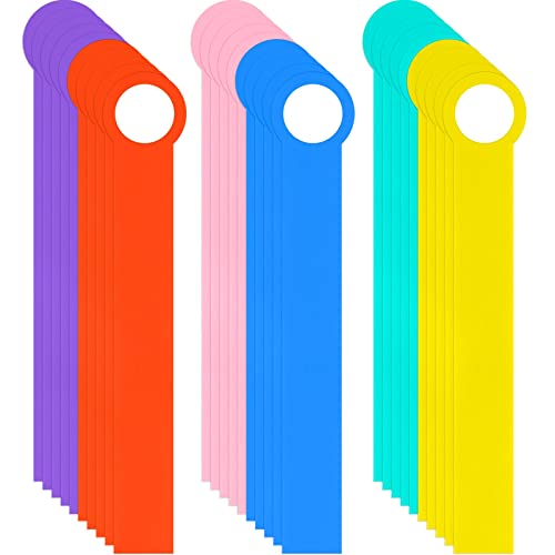 30 Pcs Library Book Dividers for Shelves with Stic... (Plastic)