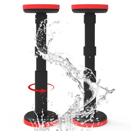 Adjustable Shelf Support Pole for Undermount Sink... (Black | Nylon)