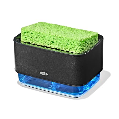 OXO Good Grips Soap Dispensing Sponge Holder - Black