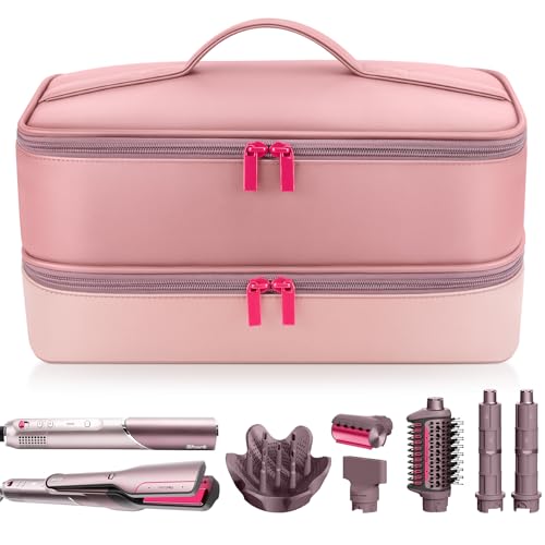 Travel Hair Dryer Case for Shark FlexFusion, Porta... (Purple | Leather)