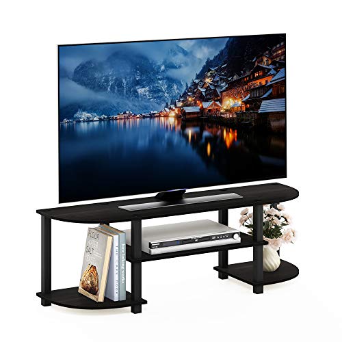 Turn-S-Tube Wide TV Entertainment Center, Espresso... (Espresso/Black | Engineered Wood)