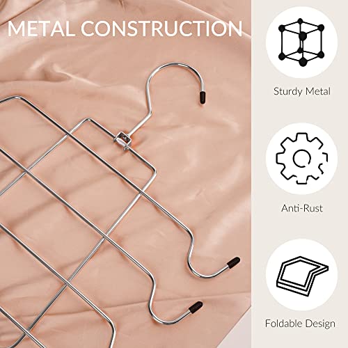 2 Pack Tank Top Hanger, Bra Organizer for Closet, Space Saving | 32 Hooks Total, Sturdy Metal, 360° Rotating, Foldable Design, Hanging Closet Organizers and Storage for Apartments and Dorms