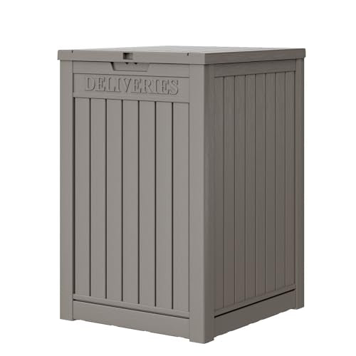 Package Delivery Box for Outside, 48 Gallon Storag... (Grey | Resin)