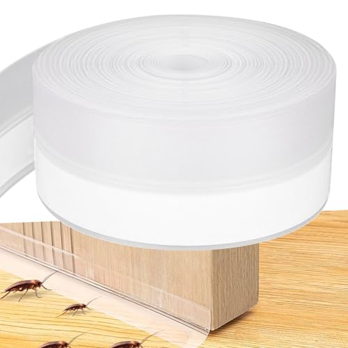 Weather Stripping Door Seal Strip 33 Feet Strip Bo... (Clear | Silicone Rubber)