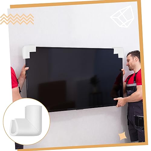 Frienda 12 Pcs Foam Corner Protectors for Moving TV, Packing Corner for Art | Picture Frame Edge Protectors for Shipping, U Shaped Channel Design, Easy Installation, 3.94 x 3.94 x 1.38 Inches