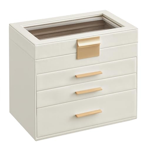 GISELLA Collection - Jewelry Box with Glass Lid, 4...