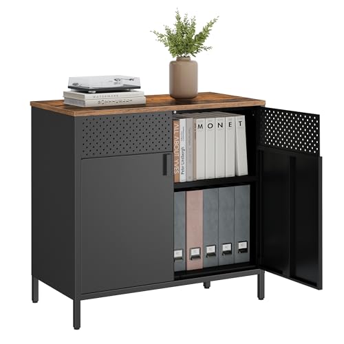 Storage Cabinet, Metal Cabinet, Sideboard with 2 D...