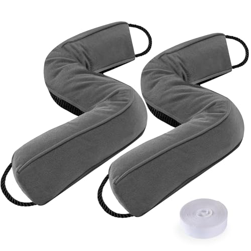 Door Draft Stopper with Removable Cover, 38", Gray... (Gray | Cotton, glass)