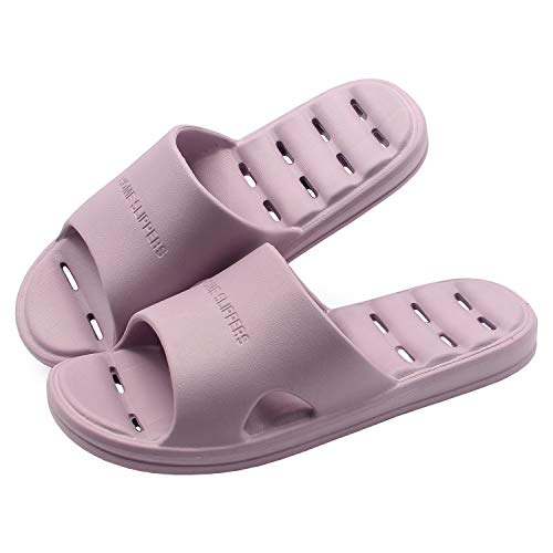Women's Shower Slipper, Quick Drying Non-Slip Slip... (Purple)