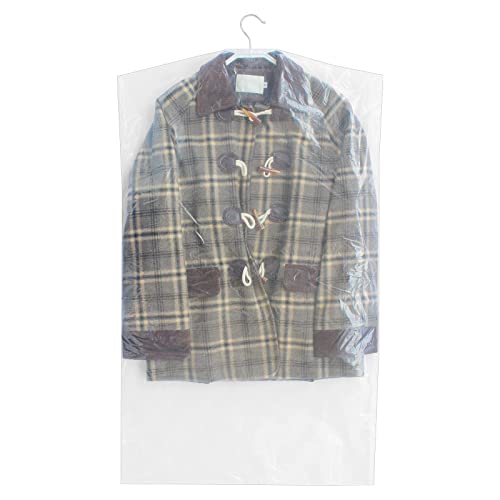 50 Pack 23.6x40inch Clear Plastic Clothes Covers f... (Clear | Plastic)