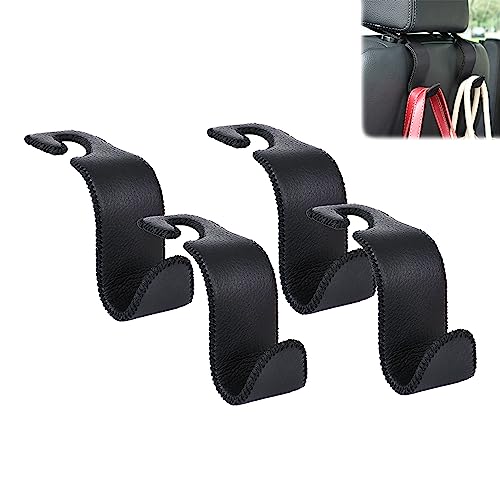 Car Seat Headrest Hook Universal Vehicle Storage H... (Black)