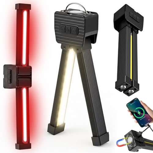 Gym Lamp, Portable Gym Lighting for Posing, Magnet... (Black)
