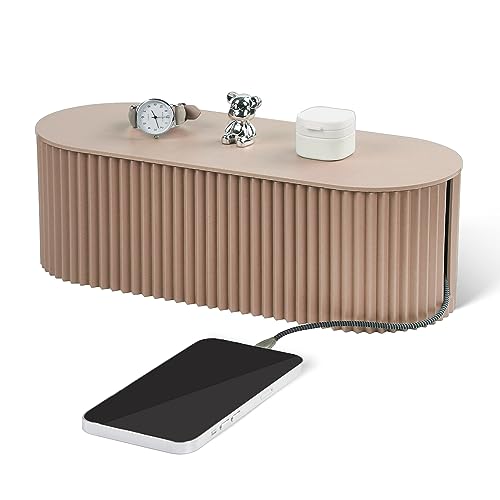 Cable Management Box Large Cable Organizer Box for... (Khaki)