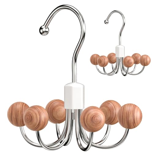 2-Pack 360° Swivel Hoodie Hangers with 6 Cedar Bal... (2 Count | Cedar Wood)
