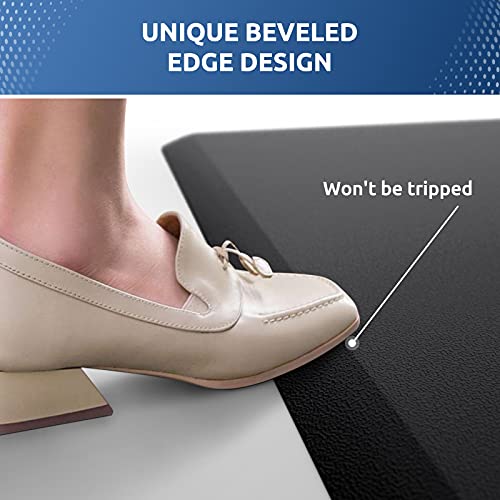 Kitchen Mat Cushioned Anti Fatigue Rug Standing and Comfort Floor Mats | Water-Resistant, Non-Slip, Easy to Clean Comfort Floor Mat for Kitchen, Sink & Office, Multiple Colors & Sizes, 17.3"x28"