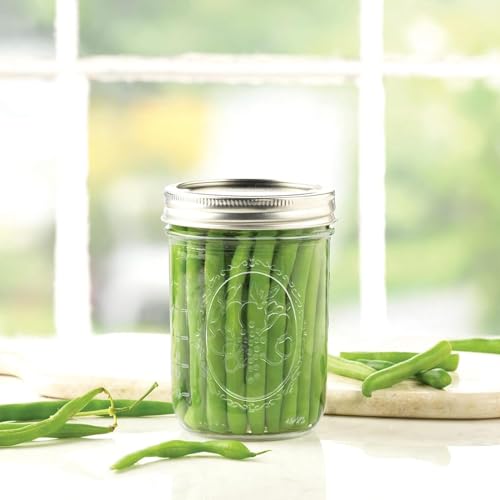 16 oz Wide Mouth Glass Mason Jars with Lids, 6 Pack for Canning