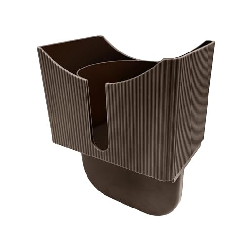 Couch Anti-Spill Drink Holder Tray, Couch Seat Cus... (Brown | Glass)