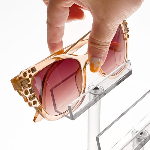 6 Tier Premium Acrylic Eyeglass Holder Stand, Sung... (6 Frame Stand | Acrylic)