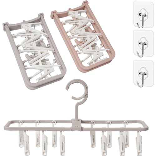 Clothes Drying Racks 2 Pack Small Folding Portable... (Plastic)