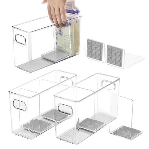Breastmilk Storage Container with L Shaped Divider...