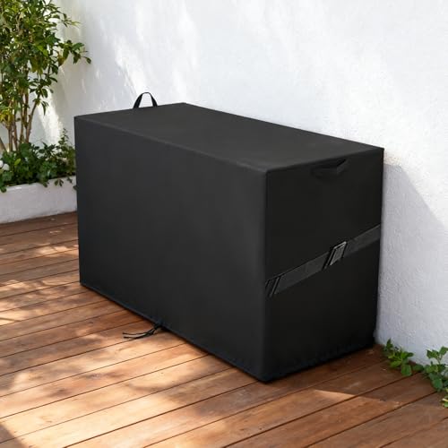 Outdoor Storage Box Cover for TARKARI 320 Gallon Deck Box | Waterproof Resin Storage Bin Cover Deck Box Covers-68" L x 32" W x 33" H