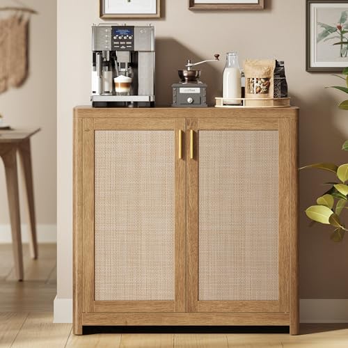 ELLAN Collection - Boho Buffet Cabinet with Rattan...