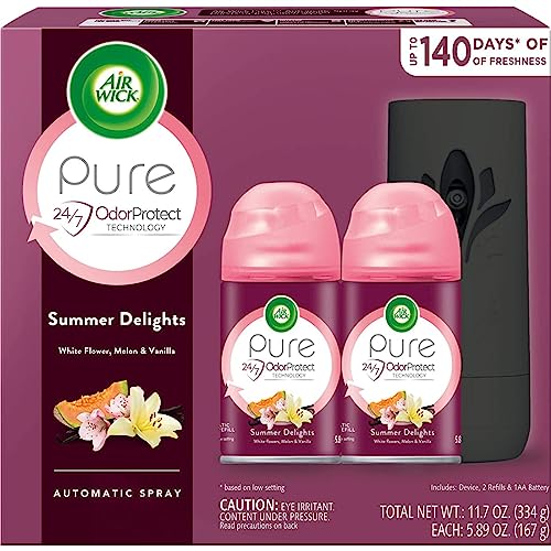 Automatic Spray Starter Kit (Gadget + 2 Refills),... (2 Count | White)