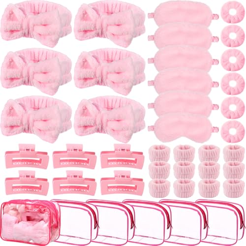 42 Pcs Spa Party Supplies for Women Sleepover Set of 6
