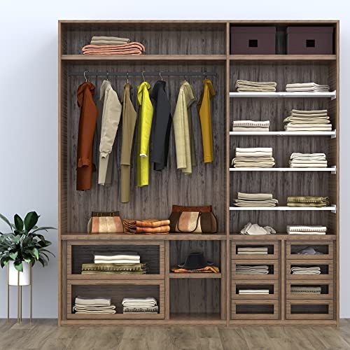 Expandable Closet Shelves Organizers, Adjustable S... (Standard 1 Pack | Stainless Steel)