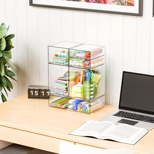 6 Set Clear Baby Bottle Organizer for Countertop,B... (Clear | Acrylic)