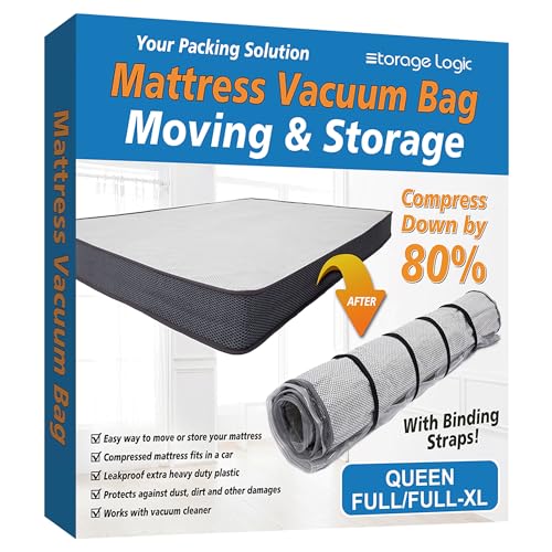 Foam Mattress Vacuum Bag with 4 Adjustable Packing... (Transparent)