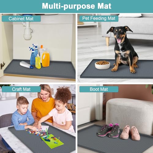 Under Sink Mats for Kitchen Waterproof 31" x 22",...