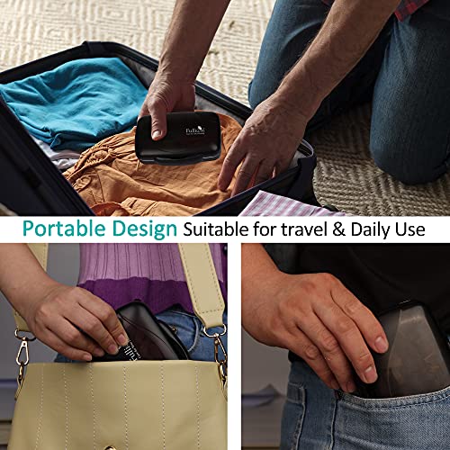 Fullicon Moisture Proof Travel Pill Organizer, 8 Compartments, Grey | Moisture Proof, Travel, Easy Open, Holds 14-17 Fish Oils, 20-35 Capsules or 13-21 Vitamins, Customized Labels, BPA-Free