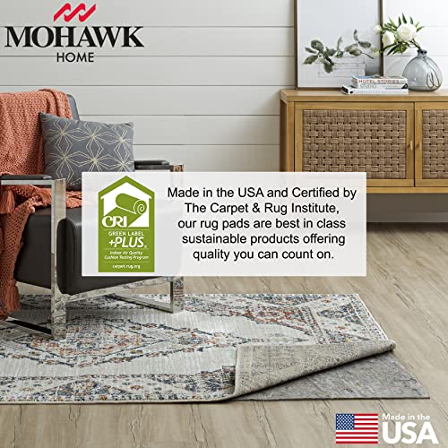 Mohawk Home Non Slip Rug Pad 8' x 10' - 1/4" Thick Felt + Latex Rubber Gripper - Dual Surface Cushion for Hardwood, Carpet, Tile Floors, Made in USA