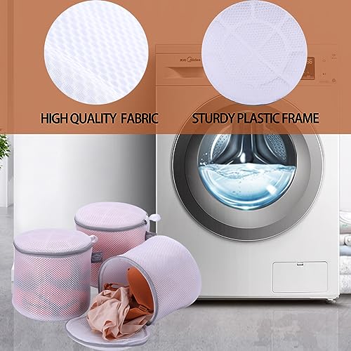 Bra Washing Bag for Laundry, Lingerie Bags for Washing Bras, 8" | Bra Bag for Washing Machine, for Underwear, Keep Shape, Privacy, Prevent Tangling, Protect Underwire, 3Pack, Large